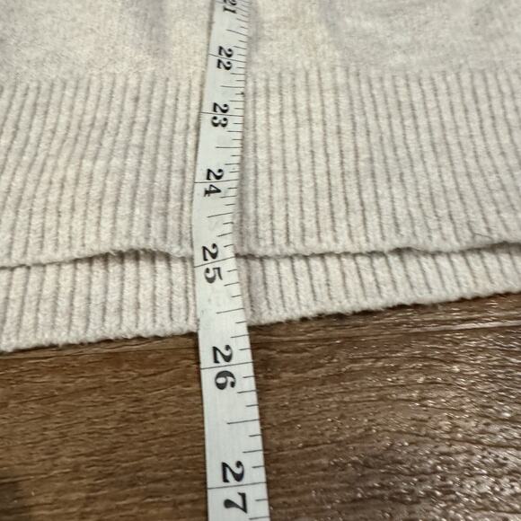 Loft Cozy Sweater Fair Isle Cottage Cotton Wool Blend Oatmeal Pink Burgundy READ - Picture 8 of 9